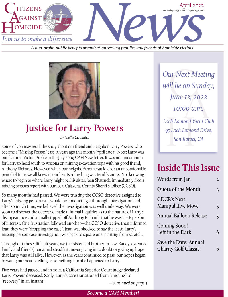 image of newsletter front page